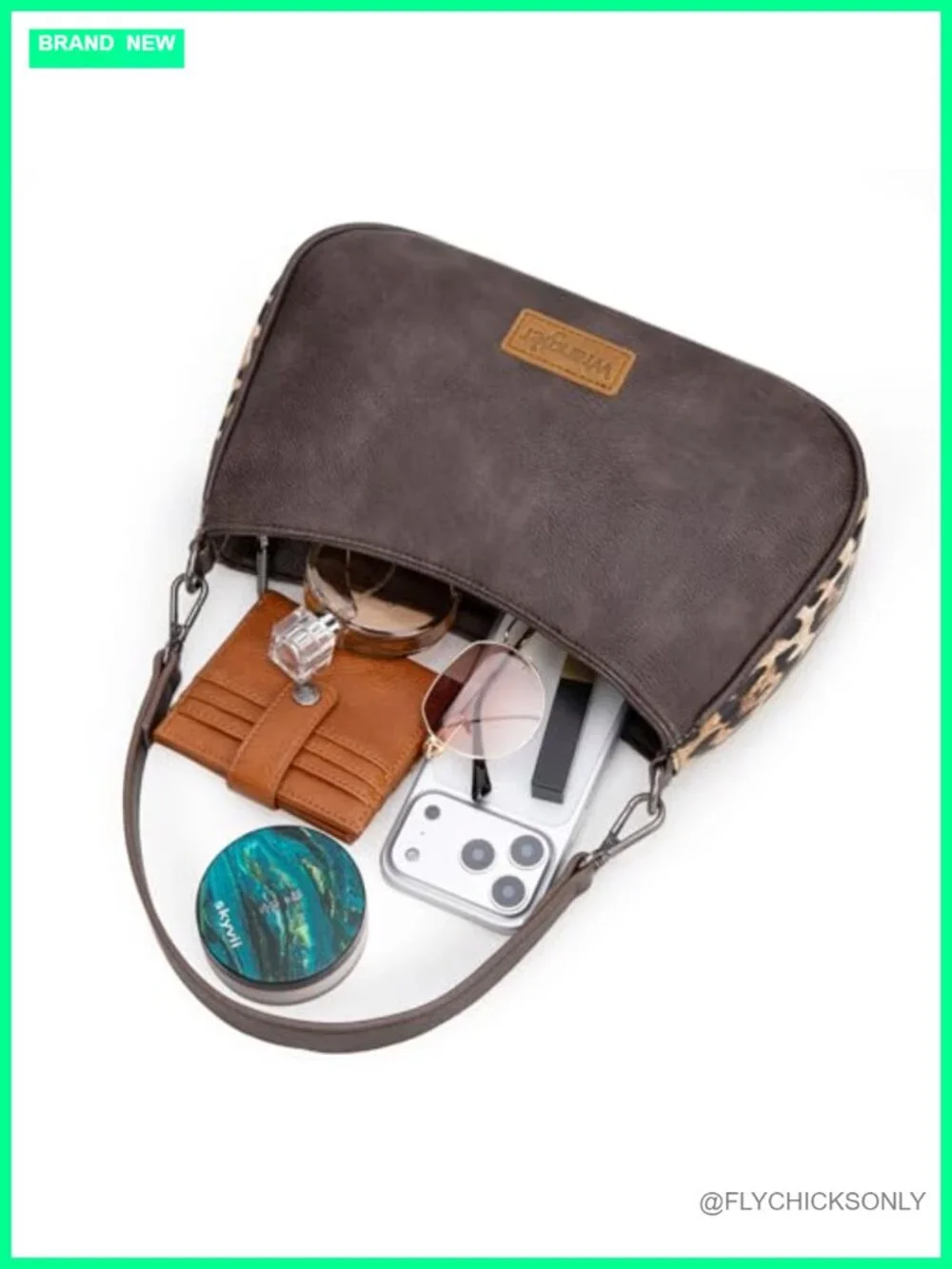 Aztec Faux Leather Hobo Handbag Crossbody Adjustable Strap